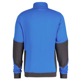 Dassy Velox sweater met rits - Azuurblauw/Antracietgrijs