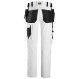 Snickers 6271 AllroundWork full stretch werkbroek holsterzakken - White/Black