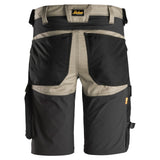 Snickers 6143 AllroundWork stretch shorts - Khaki/Black