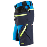 Snickers 6140 FlexiWork softshell stretch shorts+ holsterzakken - Trueblue/Navy