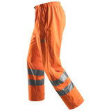 Snickers 8243 Regenbroek PU High Visibility - 5500 Oranje