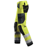 Snickers 6331 AllroundWork HighVis werkbroek - HighVisYellow/Steelgrey