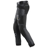 Snickers 6241 AllroundWork stretch werkbroek holsterzakken - Steelgrey/Black