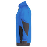 Dassy Velox sweater met rits - Azuurblauw/Antracietgrijs