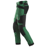Snickers 6241 AllroundWork stretch werkbroek holsterzakken - Forestgreen/Black