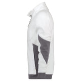 Dassy Velox sweater met rits - Wit/Antracietgrijs