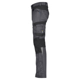 Dassy Helix stretch werkbroek - Antracietgrijs/Zwart