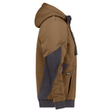 Dassy Pulse sweatshirt jas - Leembruin/Antracietgrijs