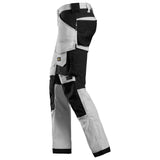 Snickers 6341 AllroundWork stretch werkbroek - White/Black