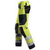 Snickers 6331 AllroundWork HighVis werkbroek - HighVisYellow/Navy