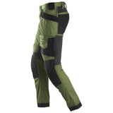 Snickers 6241 AllroundWork stretch werkbroek holsterzakken - Khakigreen/Black