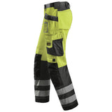 Snickers 3233 HighVis werkbroek holsterzakken - HighVisYellow/MutedBlack