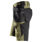 Snickers 6175 AllroundWork 4-Way stretch shorts holsterzakken - Khakigreen/Black