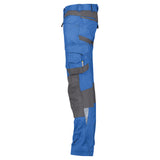 Dassy Dynax stretch werkbroek - Azuurblauw/Antracietgrijs