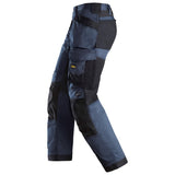 Snickers 6251 AllroundWork stretch loose fit Werkbroek+  holsterzakken - Navy /Black