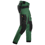 Snickers 6241 AllroundWork stretch werkbroek holsterzakken - Forestgreen/Black