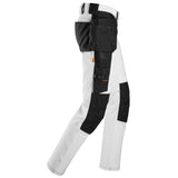 Snickers 6271 AllroundWork full stretch werkbroek holsterzakken - White/Black