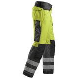 Snickers 3333 HighVis werkbroek - HighVisYellow/MutedBlack