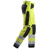 Snickers 6331 AllroundWork HighVis werkbroek - HighVisYellow/Steelgrey