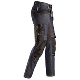 Snickers 6955 Denim Werkbroek+ FlexiWork - Denim/Black