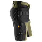 Snickers 6175 AllroundWork 4-Way stretch shorts holsterzakken - Khakigreen/Black