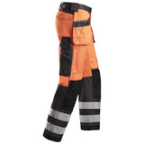 Snickers 3233 HighVis werkbroek holsterzakken - HighVisOrange/MutedBlack