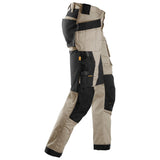 Snickers 6241 AllroundWork stretch werkbroek holsterzakken - Khaki/Black