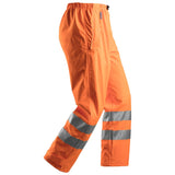 Snickers 8243 Regenbroek PU High Visibility - 5500 Oranje