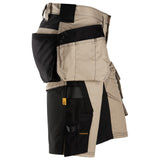 Snickers 6141 AllroundWork stretch shorts holsterzakken - Khaki/Black