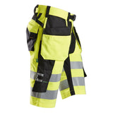 Snickers 6933 FlexiWork HighVis shorts holsterzakken - HighVisYellow/Black