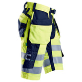 Snickers 6933 FlexiWork HighVis shorts holsterzakken - HighVisYellow/Navy