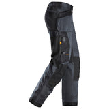 Snickers 6251 AllroundWork stretch loose fit Werkbroek+  holsterzakken - Steelgrey/Black