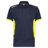 Dassy Veracruz Polo Nachtblauw/Fluogeel
