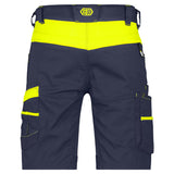 Dassy Manilla Werkshort Nachtblauw/Fluogeel