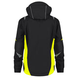 Dassy Kalama Softshelljas Zwart/Fluogeel