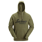 Snickers 2894 Logo Hoodie - Khaki Green