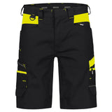 Dassy Manilla Werkshort Zwart/Fluogeel