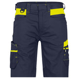 Dassy Manilla Werkshort Nachtblauw/Fluogeel